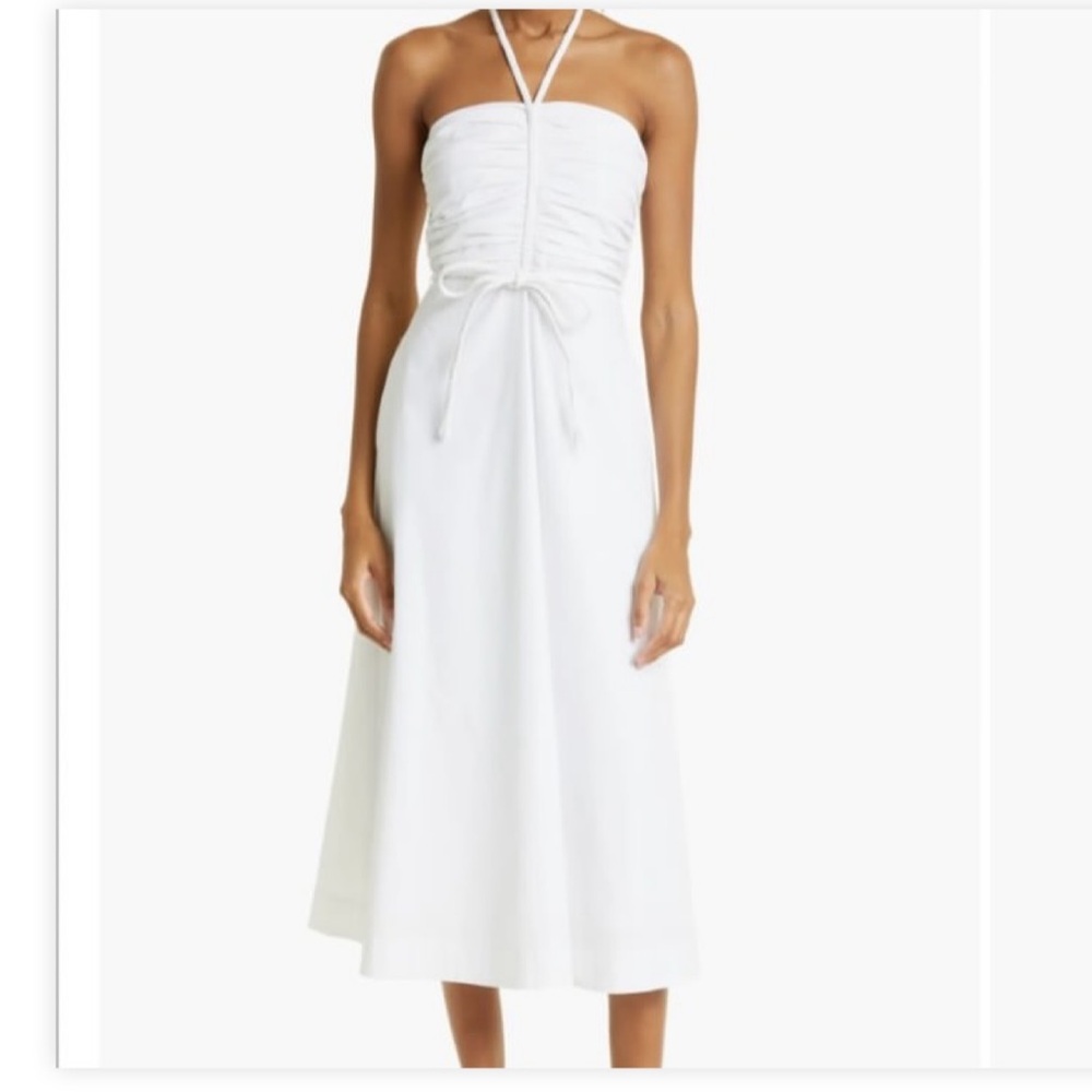 Veronica Beard Halter Cotton Sundress